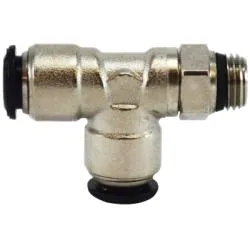 10MM OD X 1/2 SWVL MALE RUN-T N-PLTD