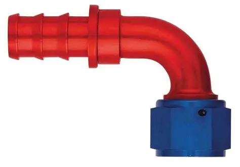 -8 PUSH ON HOSE END 90 DEGREE