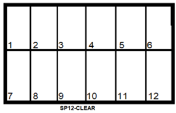 12 COMP CLEAR DRWR PLAS