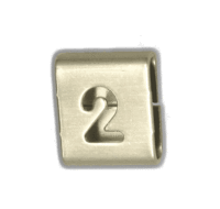 BAND-IT EASY READ CHARACTER "2" - 316SS