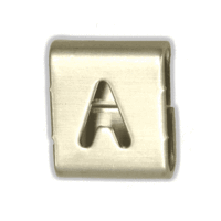 BAND-IT EASY READ CHARACTER "A" - 316SS