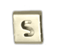 BAND-IT EASY READ CHARACTER "S" - 316SS