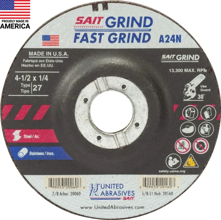 4-1/2 INCH GRINDING WHEEL