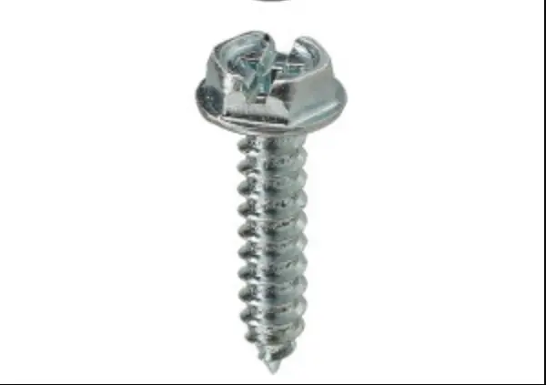 #6-18 X 1/2 18-8 STAINLESS SLOT HEX WASHER HEAD SHEET METAL SCREW