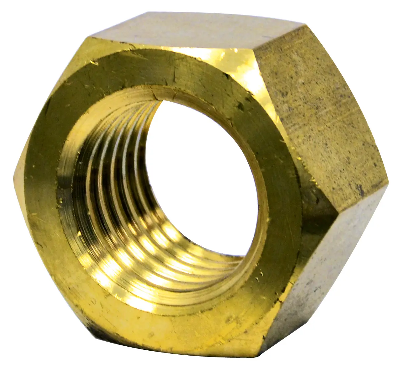 1/4-28 BRASS NUT