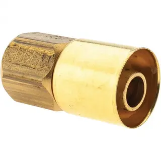 -12 FEMALE SAE -8 HOSE BRASS CRIMP FITTING