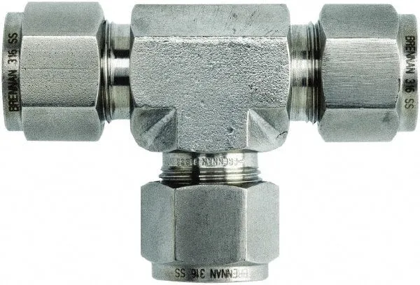 1/4" STAINLESS COMPRESSION TEE