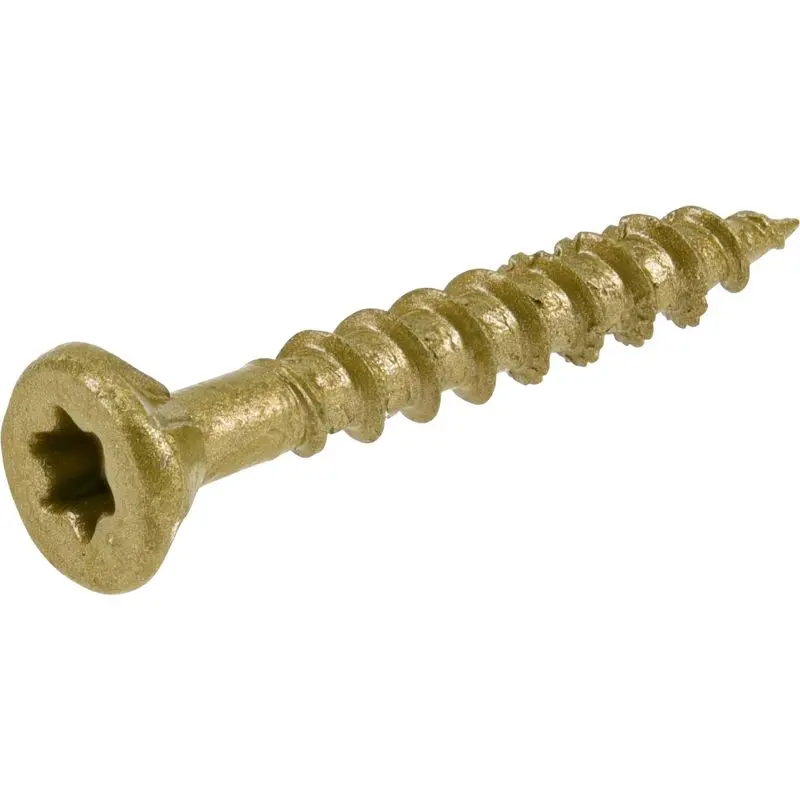 #12 / 1/4" X 5-5/8" EXTRA LONG GOLD TORX HEAD WOOD SCREW