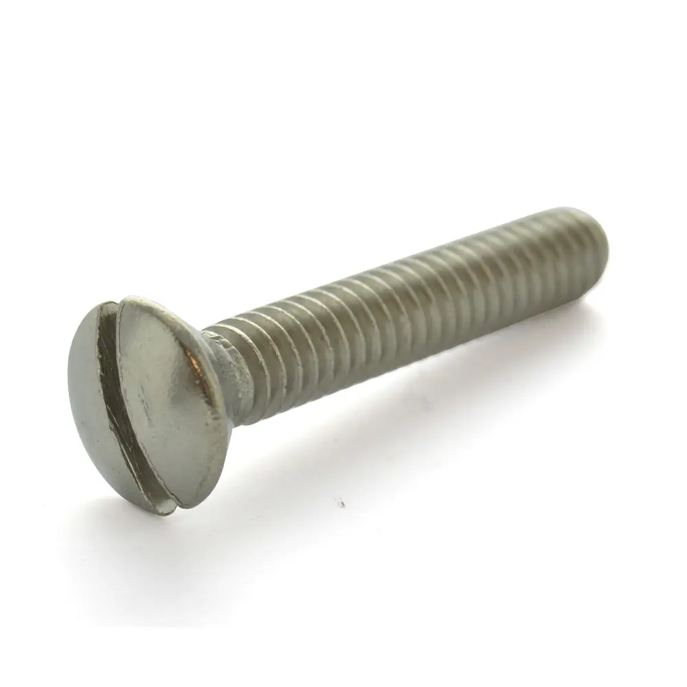 1/4-20 X 1/2 SLOTED OVAL HEAD MACHINE SCREW Z/P