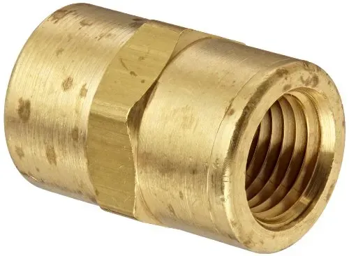 3/4 X 1/2 BRASS PIPE COUPLING  