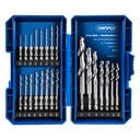 SET23 HEX SHANK DRILL BIT SET - 23 PIECE 1/4 INCH HEX SHANK, IMPACT READY