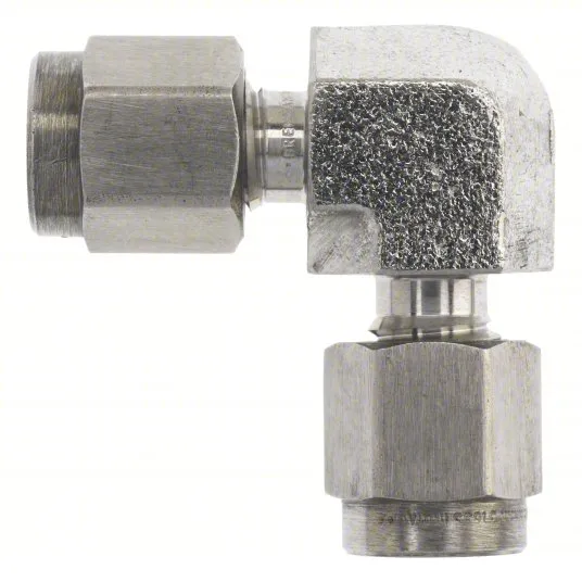 STAINLESS 1/2 COMPRESSION UNION 90°