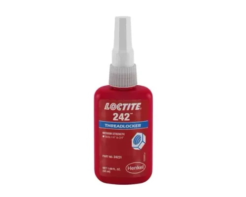 Threadlocker, LOCTITE 242, Blue, Medium Strength, Liquid, 50 mL Bottle