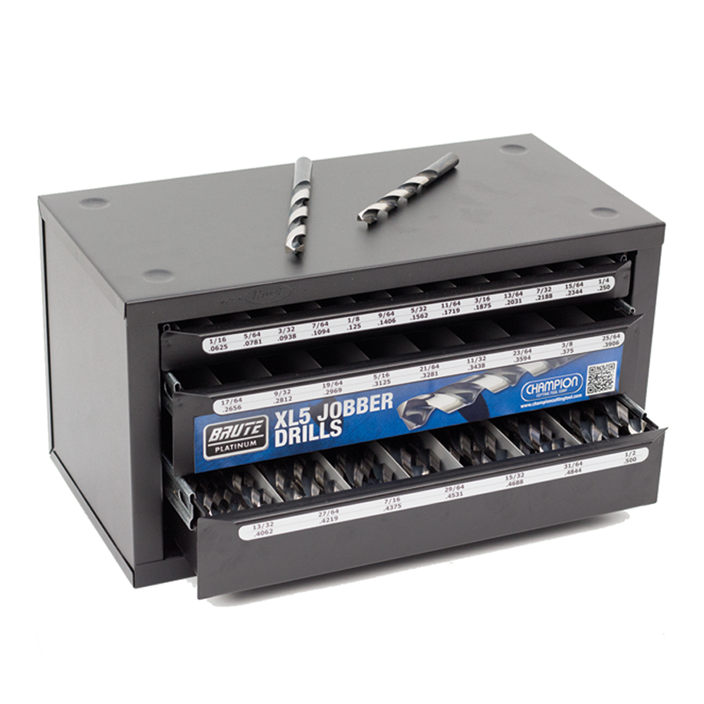 XL5-LTD Champion Brute XL5 Drill Dispenser 125 Pc. 1/16-1/2 x 64ths