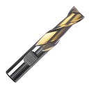 3/16 Champion TiN Coated End Mill 2 Flute, Single End, HSS