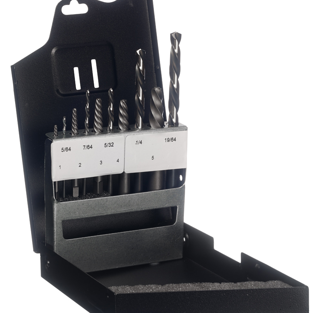XL5LH Champion Heavy Duty Left Hand Drill Screw Extractor Kit
