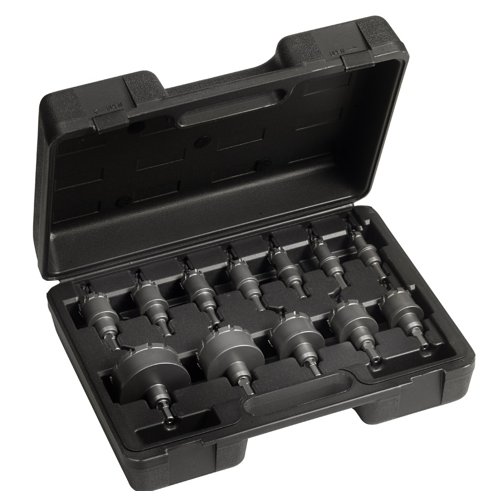 SET-4 Champion 5 Pc. Carbide Tipped Hole Cutter Set (1" DOC) Maintenance Sizes: 5/8 to 1-1/8"