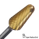 IPAC Champion SL4 High Performance Carbide Bur Double Cut TiN Coated