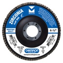 4-1/2" x 7/8" Zirconia Flap Disc T27 24 Grit High Density