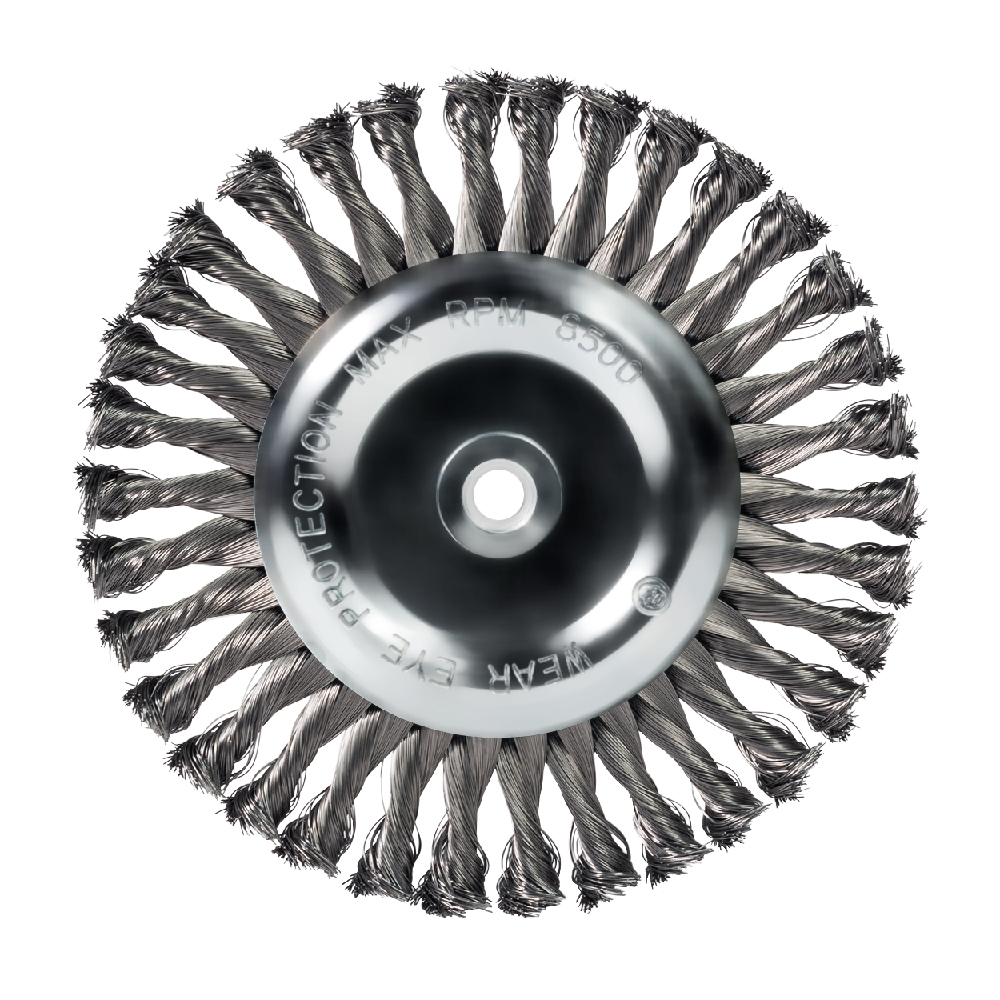 8" x 5/8" x 1/2" Knot Wire Wheel For Bench Grinder