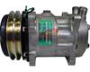 OE SANDEN COMPRESSOR SD7H15 - 132MM, 2 GROOVE CLUTCH 24V