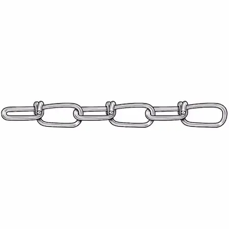 Chain,Dbl,Zinc,Sz #2,115 Lb Load