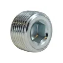 1-1/2 ZINC PLTD HEX HD STEEL PLUG