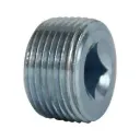 1-1/2 ZINC PLTD SQ HD STEEL PLUG