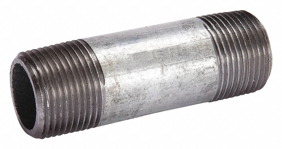 1-1/2XCLOSE SCH80 GALV STEEL NIP