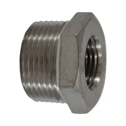 1 1/2 x 3/4 SS 3000# 304 HEX BUSHING