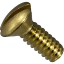 10-24 X 1 BRASS SLOTTED OVAL HEAD MACHINE SCREW