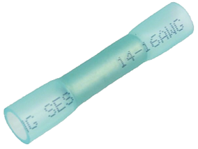 16-14 GA HEAT SHRINK BUTT CONNECTOR (BLUE)