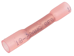 22-18 GA HEAT SHRINK BUTT CONNECTOR (RED)