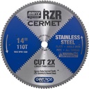 14-110-ST Champion Cermet Tipped Circular Saw Blade- Stainless Steel Cutting 14" Diameter, 110 Teeth