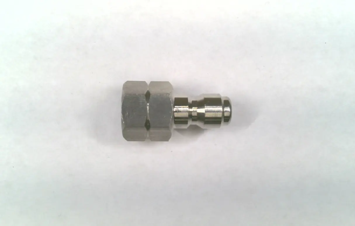 1/ 4 FNPT MALE STAINLESS PRESSURE WASHER QD PLUG