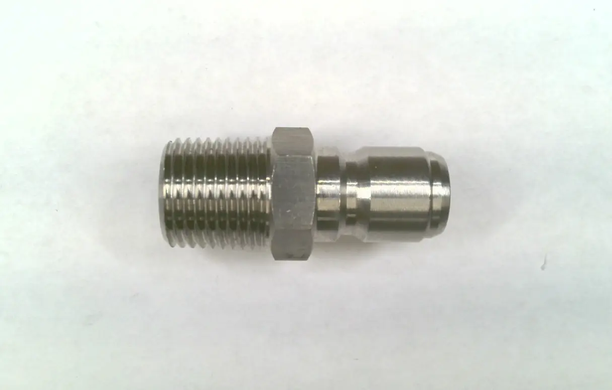 1/2 MNPT MALE STAINLESS PRESSURE WASHER QD PLUG