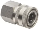 3/8 FNPT FEMALE STAINLESS PRESSURE WASHER QD COUPLER