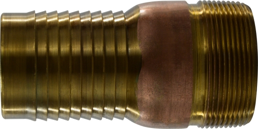 1.5" Brass Hose Combination Nipple (KING NIPPLE)