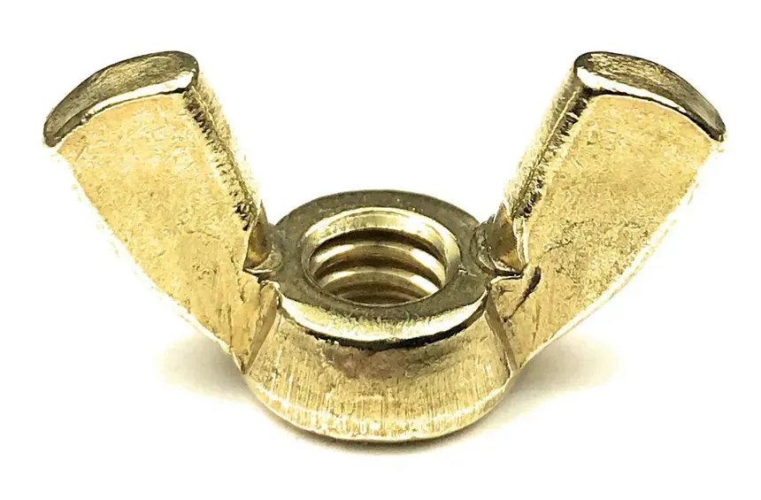 10-24 BRASS WING NUT