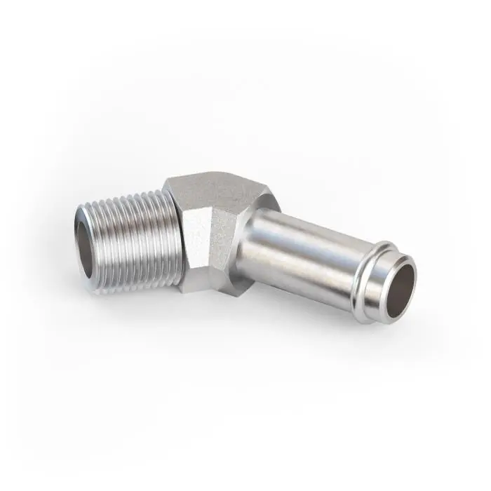 1/4 MNPT - 1/4 BARB 45°