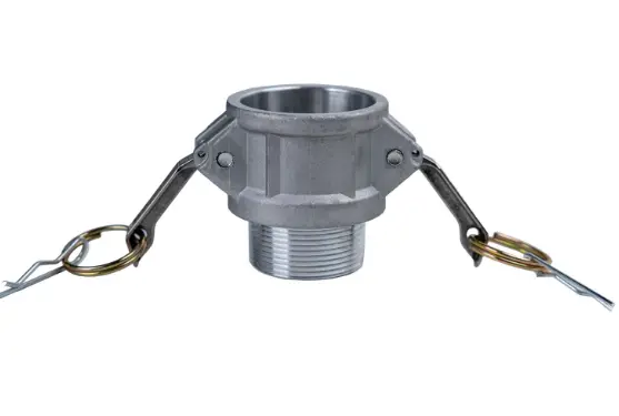 1" TYPE B FEMALE CAM AND GROOVE 1" MNPT ALUMINUM