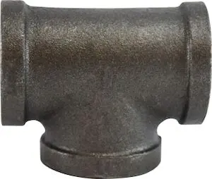 1/2 PIPE TEE-BLK PIPE