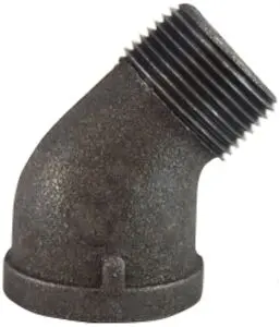 1/4 ST EL 45-BLK PIPE