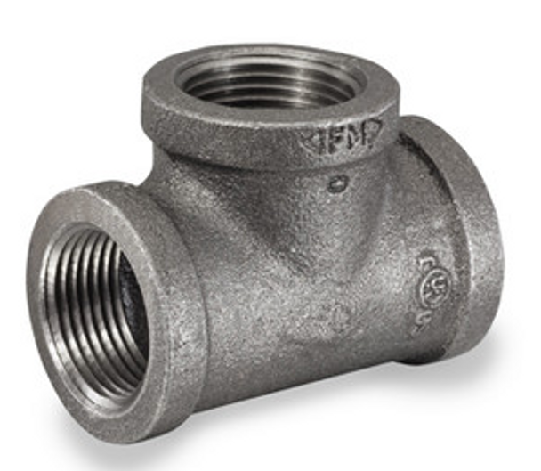 1/4 TEE-BLK PIPE