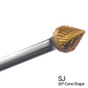 Champion Double Cut TiN Coated Carbide Bur High Performance, Ferrous Metals