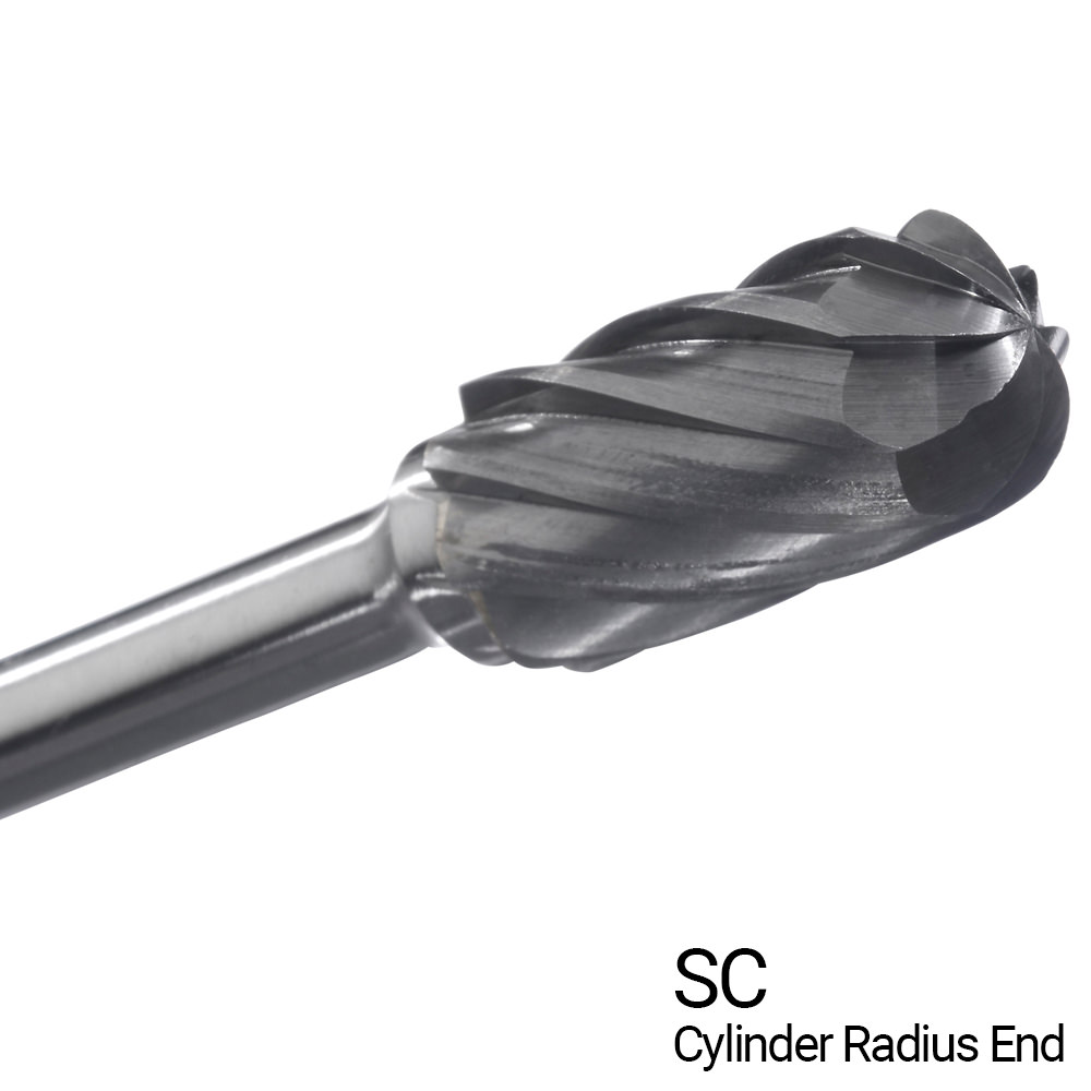 Champion Single Flute Carbide Bur For Aluminum, Non-Ferrous Metals