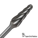 Champion Single Flute Carbide Bur For Aluminum, Non-Ferrous Metals